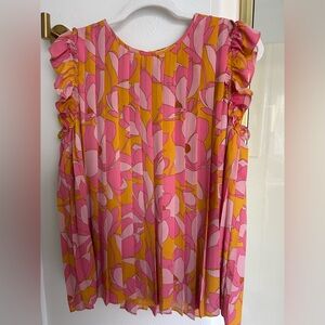 DR2 Floral Pink and Orange Blouse